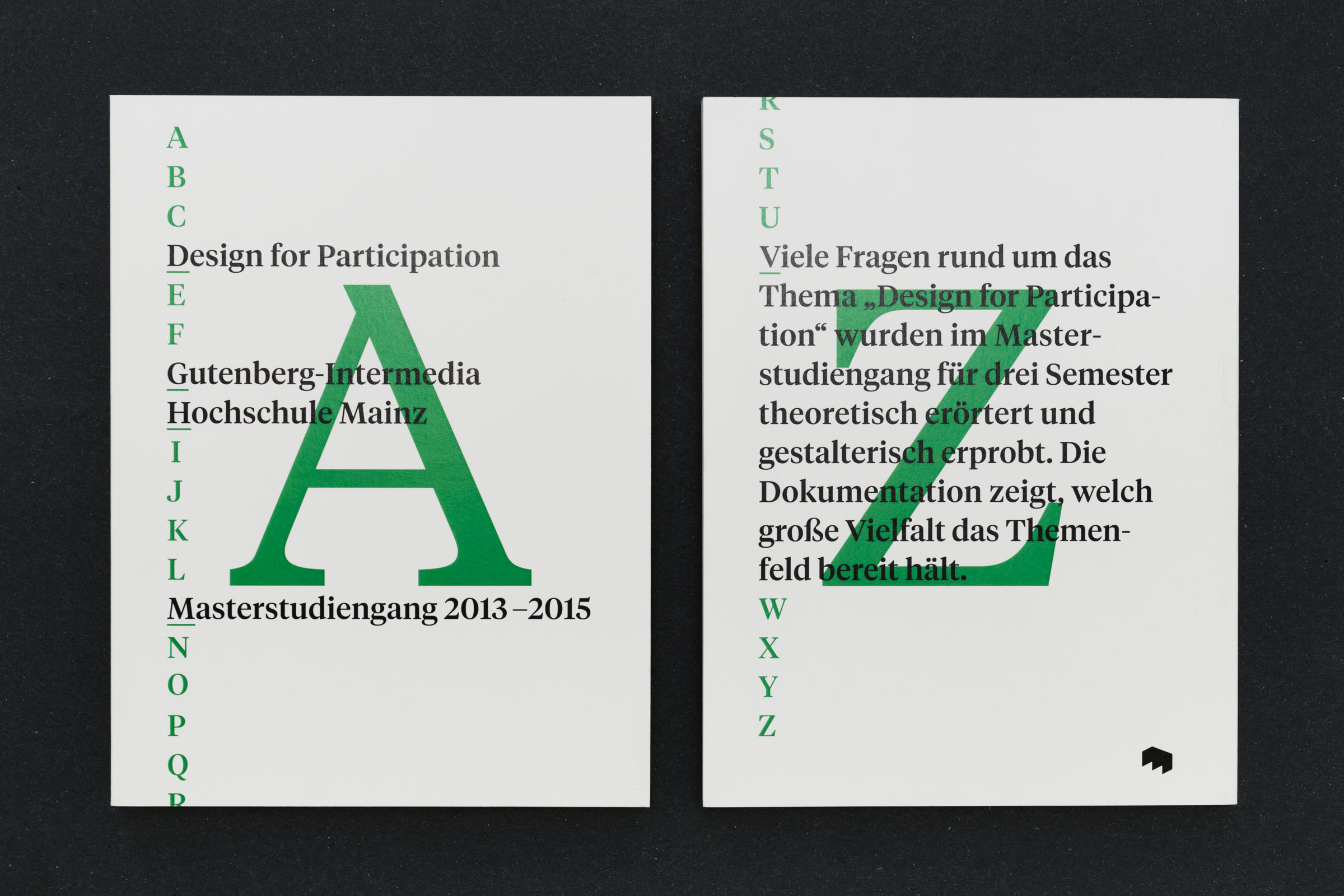 Cover und Rückseite Werkbericht – Design for Participation © Christian Weber – Büro für Gestaltung und Kommunikation