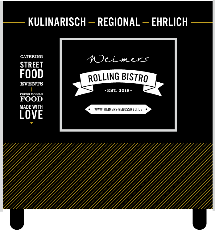 Fahrzeugbeklebung für Weimers Rolling Bistro – Heck